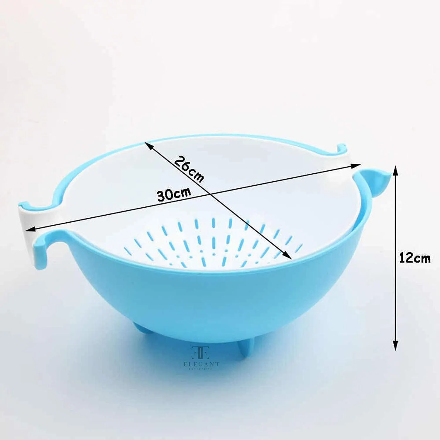 0728 Multifunctional Washing Fruits & Vegetables Basket Strainer and Detachable Drain Basket Bowl