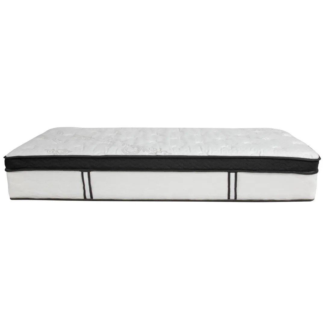 12" Twin Memory Foam & Pocket Spring Mattress in a Box, CertiPUR-US Certified