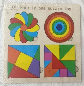 4 in 1 puzzle learning board