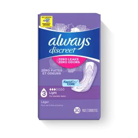 Always Discreet Light Pads, 3 Drops