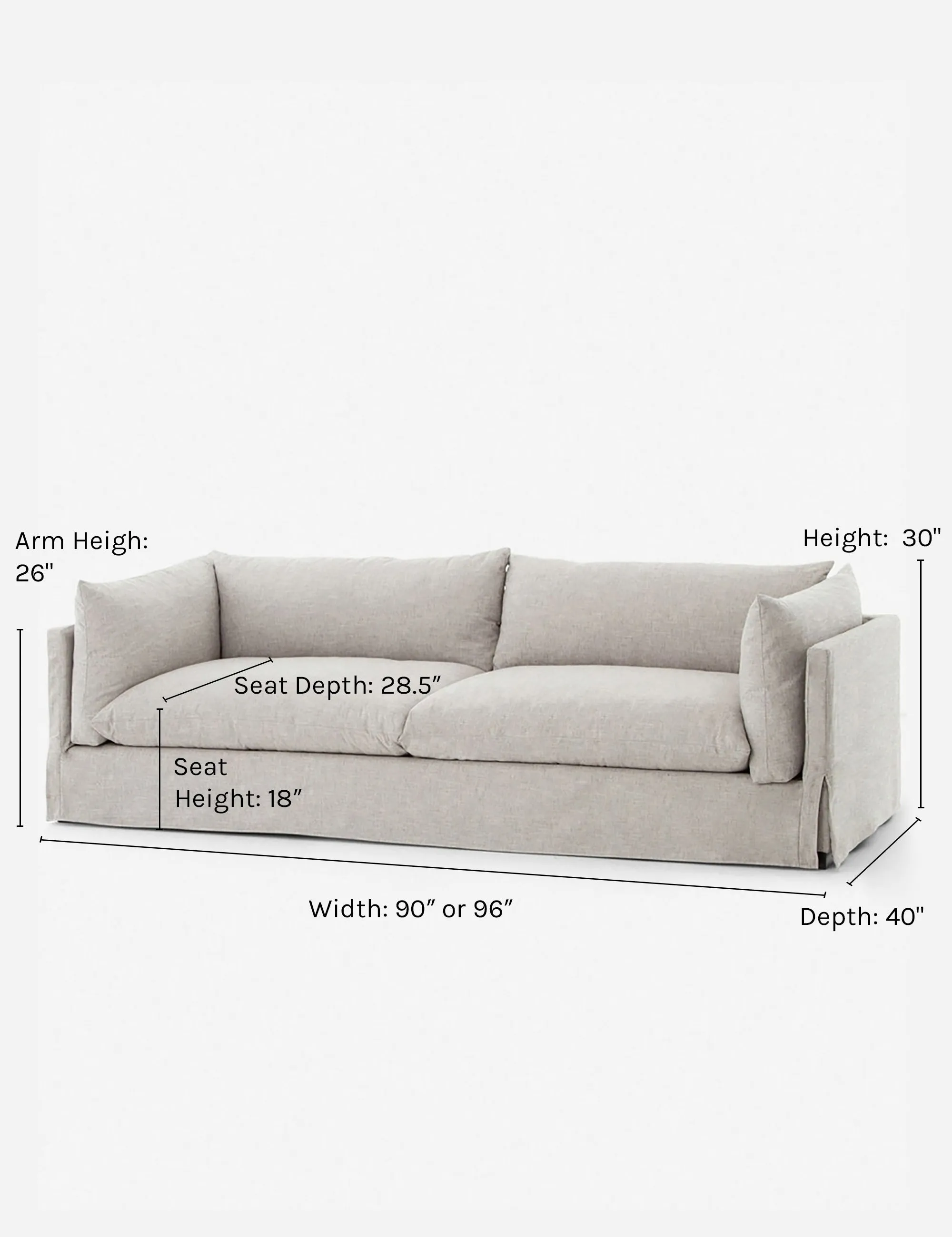 Arlen Slipcover Sofa