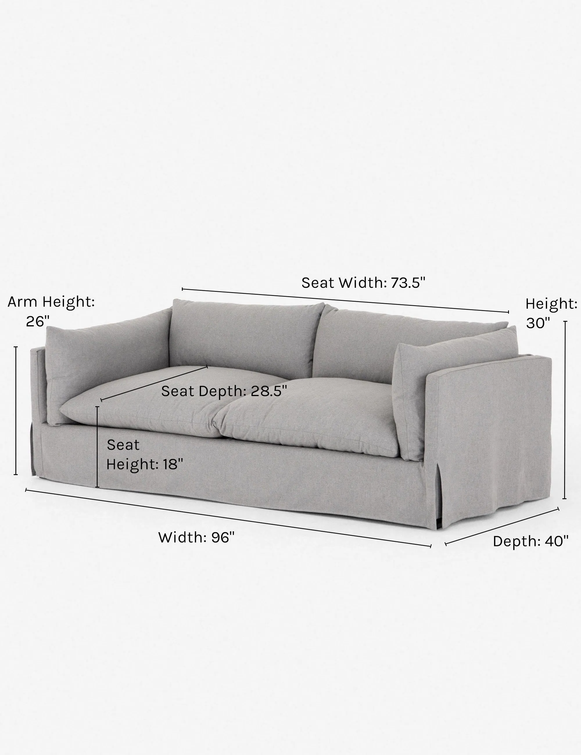 Arlen Slipcover Sofa