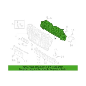 Audi Grille Reinforcement 83A853692A9B9 – Genuine VW/Audi