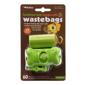 Bamboo Eco Mega-Roll Waste Bags - 60 ct with Dispenser