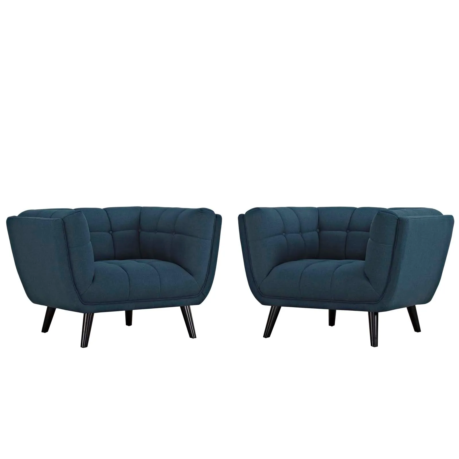 Bestow 2 Piece Upholstered Fabric Armchair Set