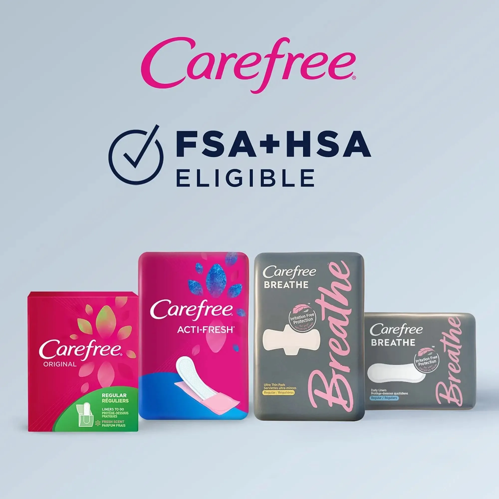 Carefree® Acti-Fresh® Regular Liners