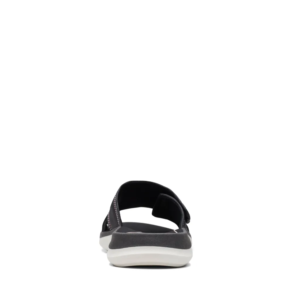 Clarks Women's Glide Bay Slide Sandal (Black)