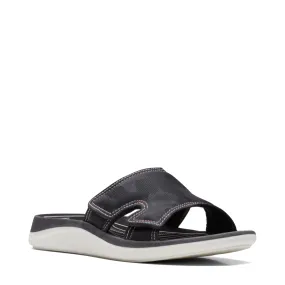 Clarks Women's Glide Bay Slide Sandal (Black)