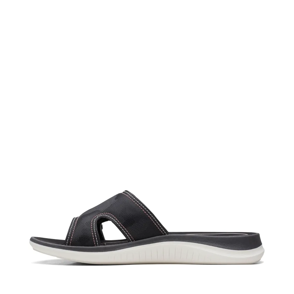 Clarks Women's Glide Bay Slide Sandal (Black)