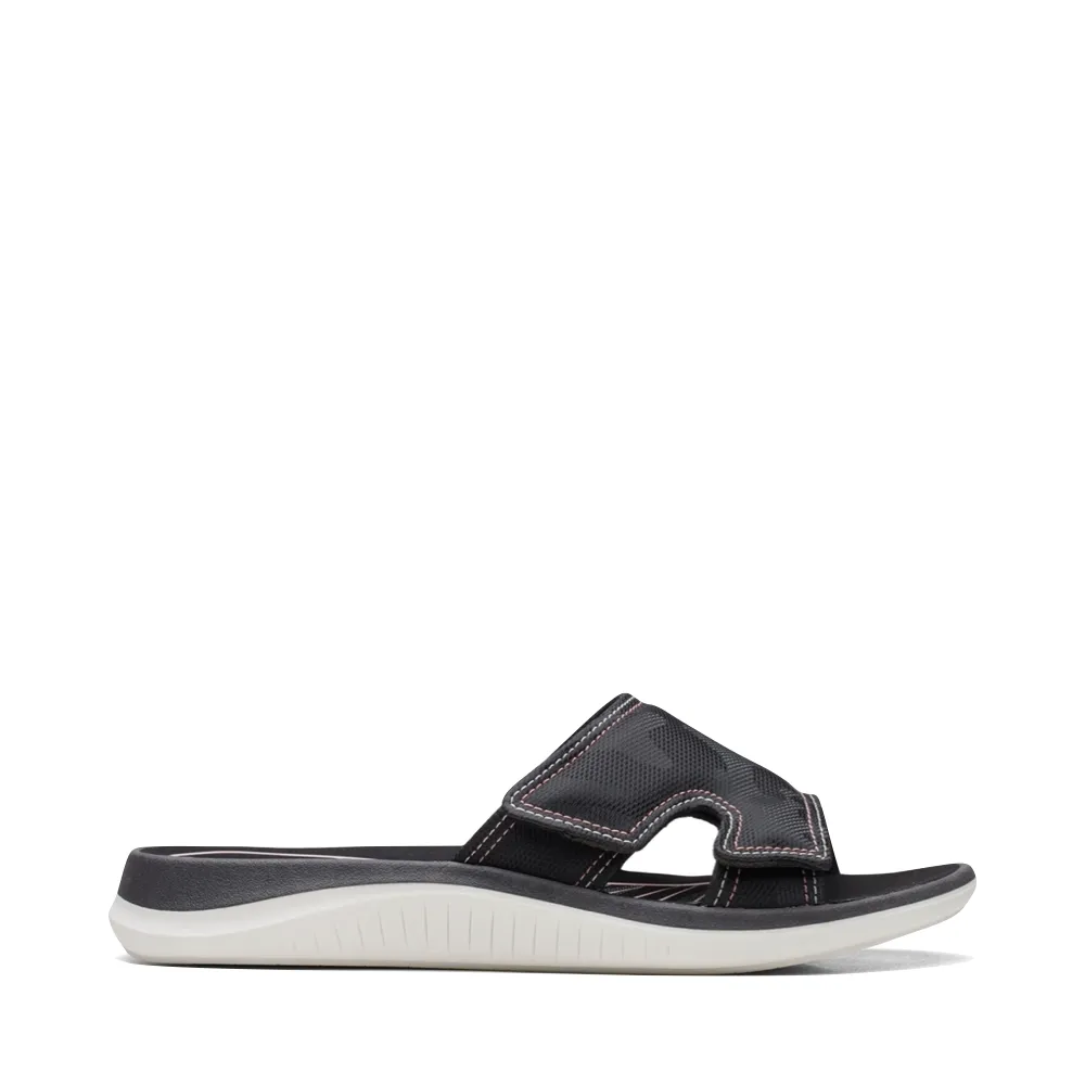 Clarks Women's Glide Bay Slide Sandal (Black)