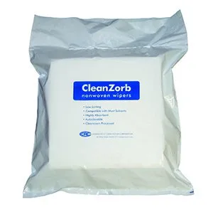 Cleanroom Wipe White NonSterile Polycellulose 9 X 9 Inch Disposable - Connecticut Clean Room  Mfr# CR9-300