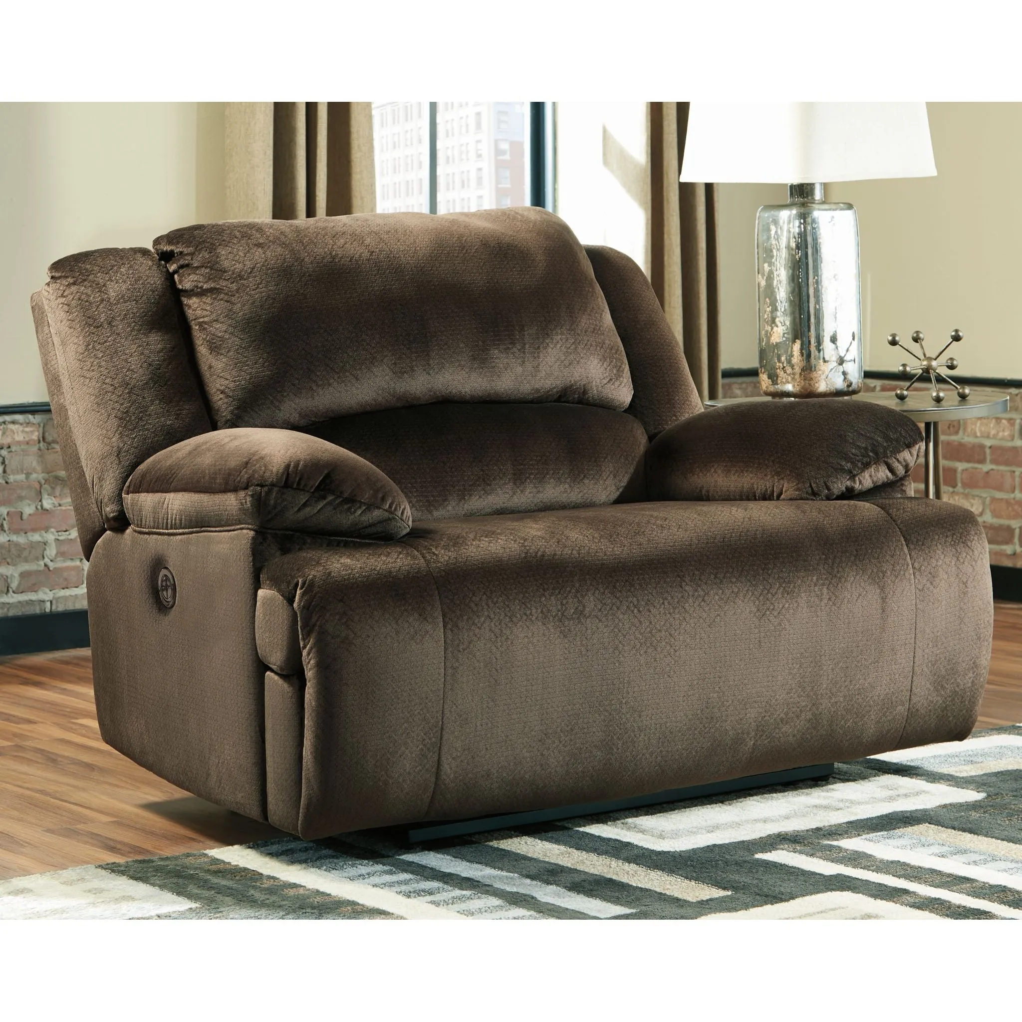 Clonmel Zero Wall Power Wide Recliner - Chocolate