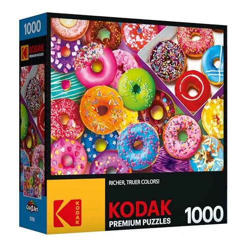 Cra-Z-Art Kodak 1,000 Piece Jigsaw Puzzle, I Love Donuts, 20" x 27"