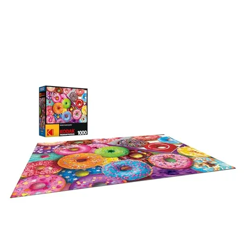 Cra-Z-Art Kodak 1,000 Piece Jigsaw Puzzle, I Love Donuts, 20" x 27"