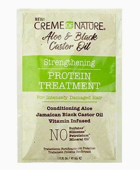 Creme Of Nature Aloe And Black Castor Oil Strengthening Protein Treatment