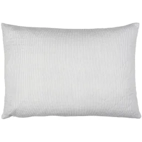 Cushion Quilted White and Blue Stripe