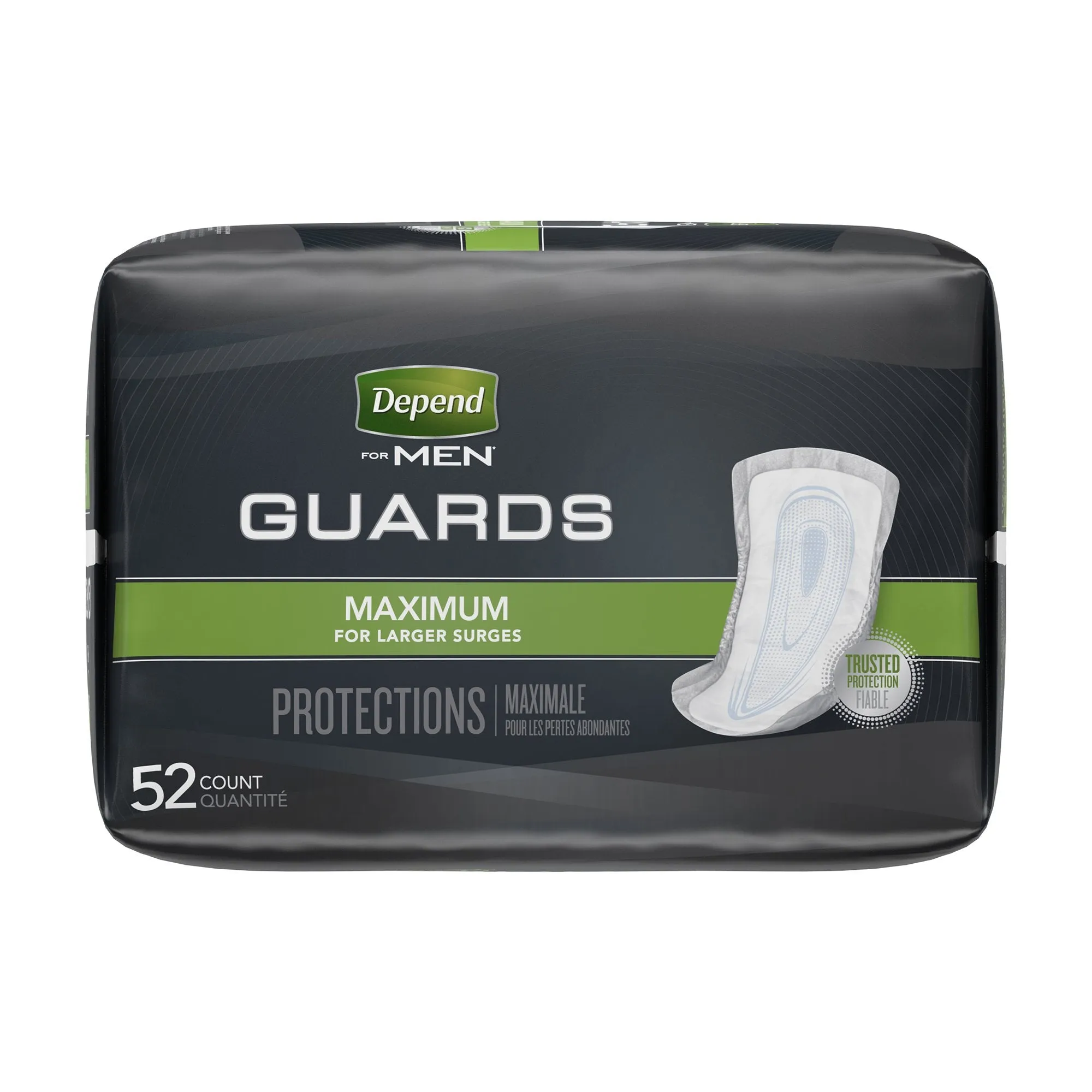 Depend Guards Incontinence Pads, Disposable, Maximum Absorbency, 12" Length