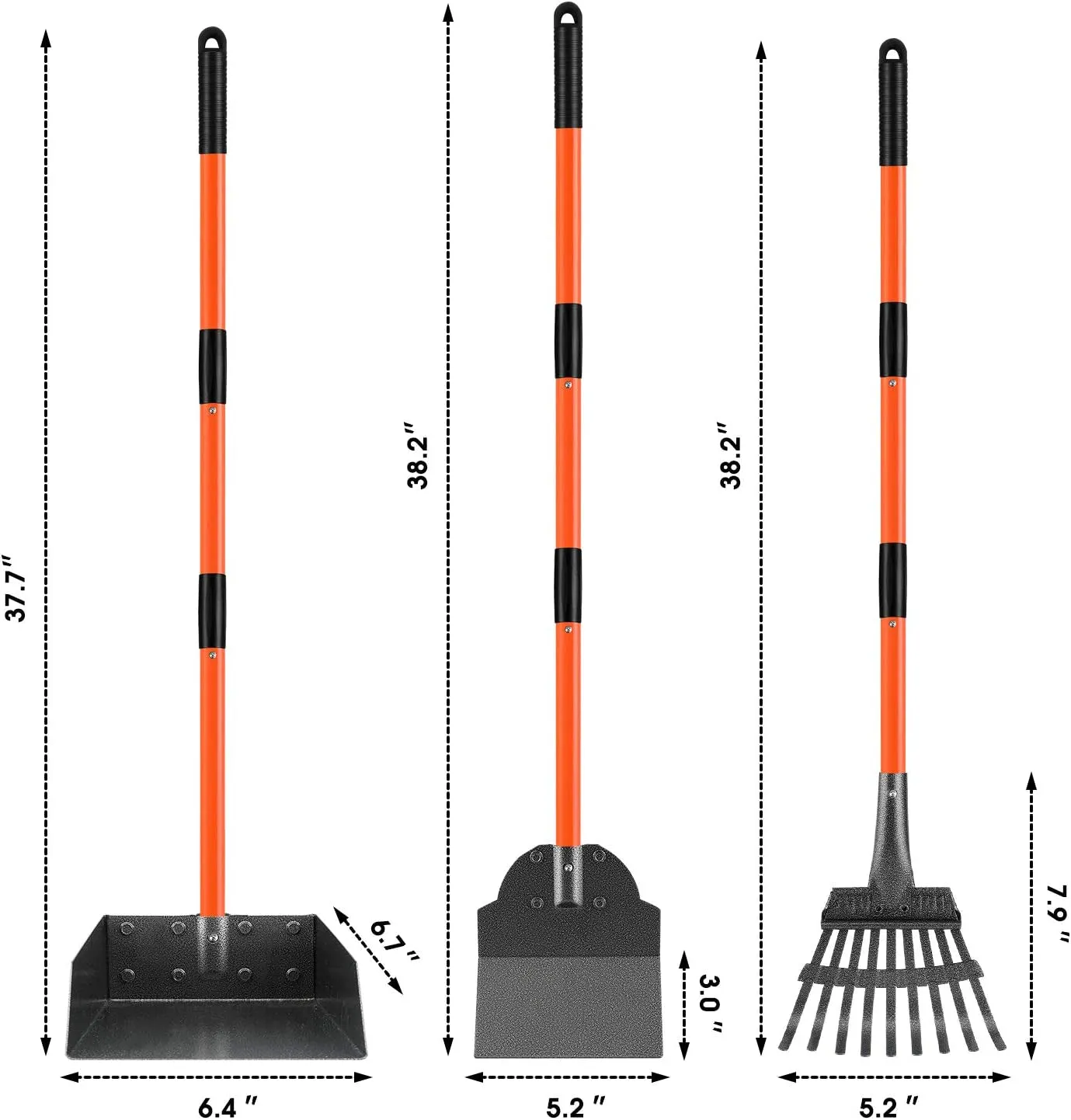 Detachable Long Handle Dog Poop Scooper