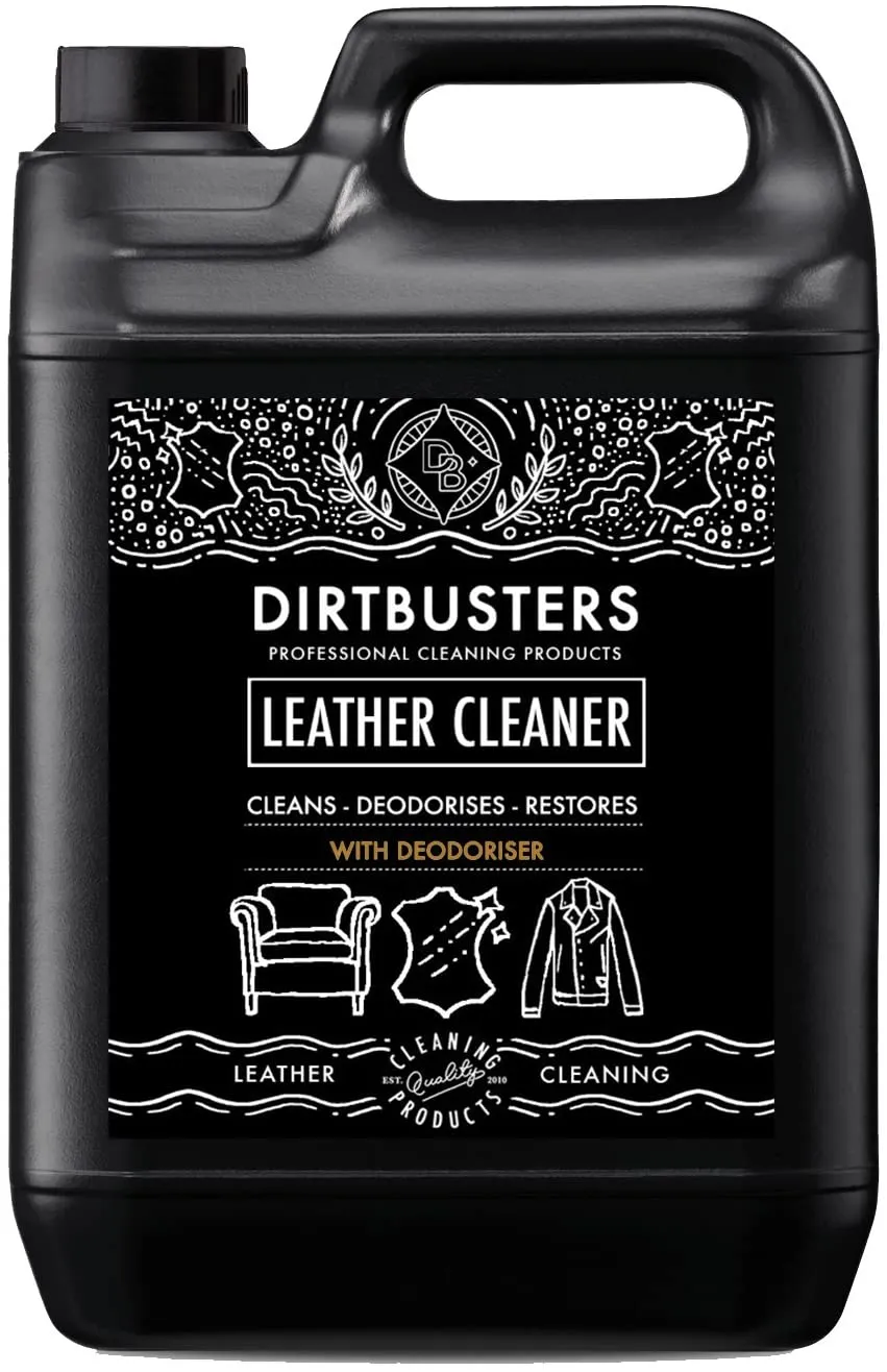 Dirtbusters Deodorising Leather Cleaner 3-in-1 Clean, Deodorise & Restore (5 Litre)