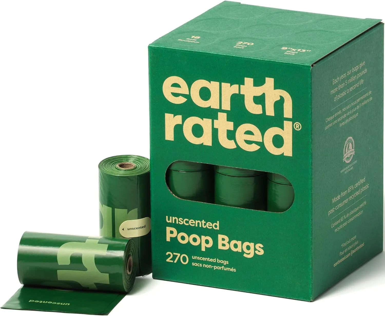 Dog Poop Bags - Leak-Proof and Extra-Thick Pet Waste Bags for Big and Small Dogs - Refill Rolls