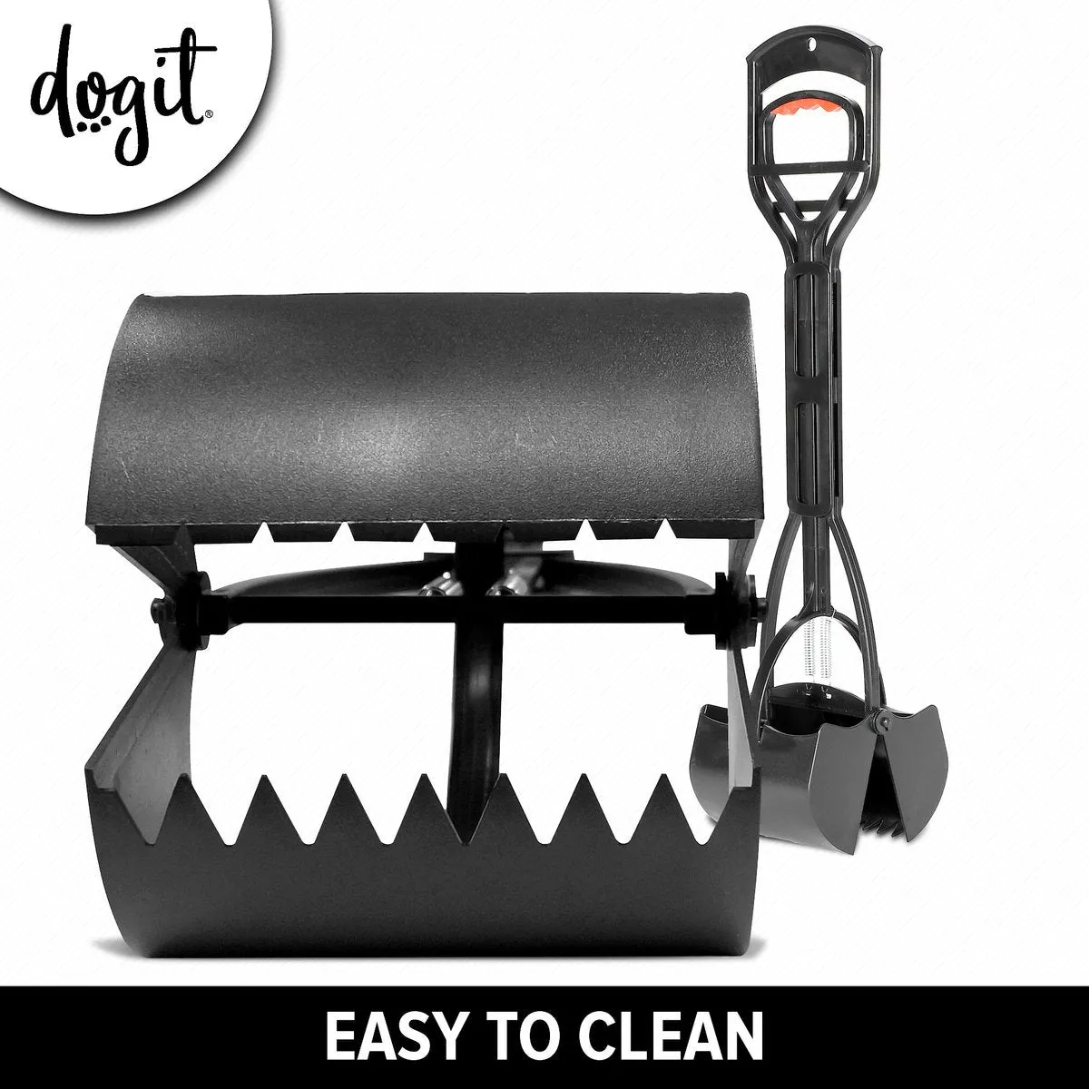 Dogit Clean Jawz Dog Waste Scooper for Grass & Gravel