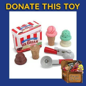 DONATE THIS TOY - Pirate Toy Fund -  Melissa & Doug - Scoop and Stack Ice Cream Cone Playset