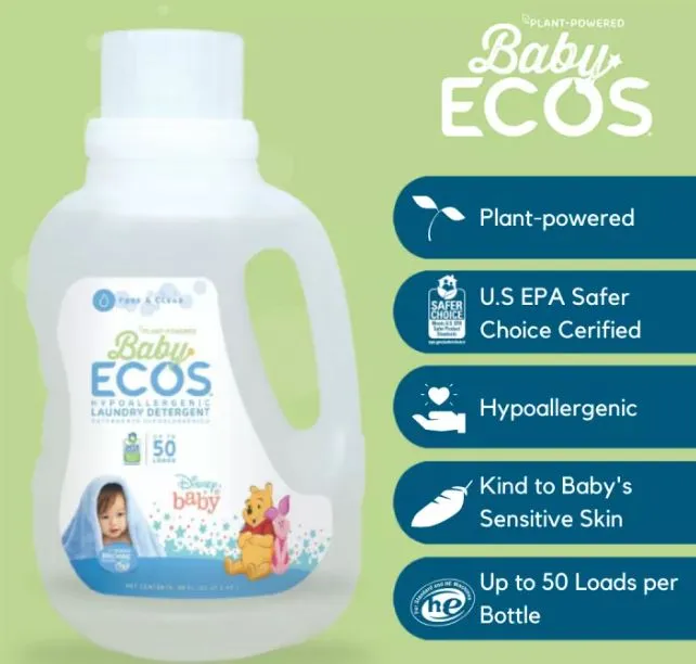 ECOS Baby Laundry Detergent Free & Clear Disney 50oz