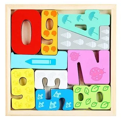 Elegant Handcrafted Wooden Tangram Puzzle - Creative Educational Toy for Children