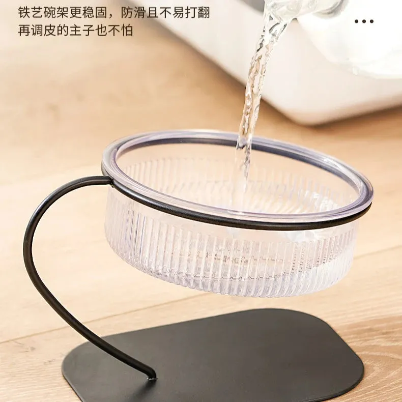 Elevated Luxury Cat Bowl with Detachable Stand