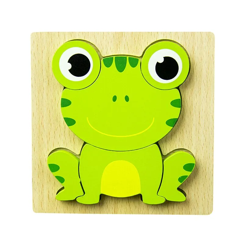 Engaging 3D Animal Puzzle - Fun Educational Wooden Toy for Kids