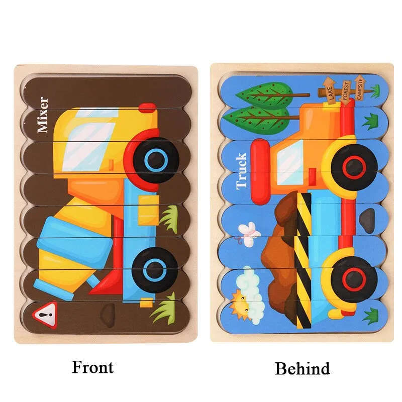 Engaging 3D Animal Puzzle - Fun Educational Wooden Toy for Kids