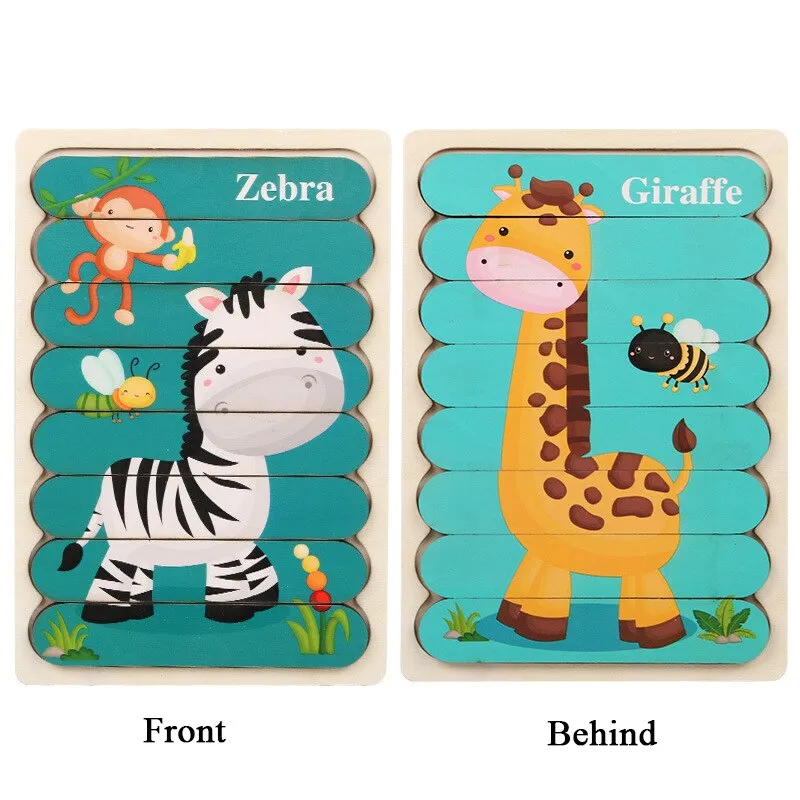 Engaging 3D Animal Puzzle - Fun Educational Wooden Toy for Kids