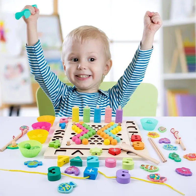 Engaging Montessori Wooden Toy Set for Skill Development & Fun