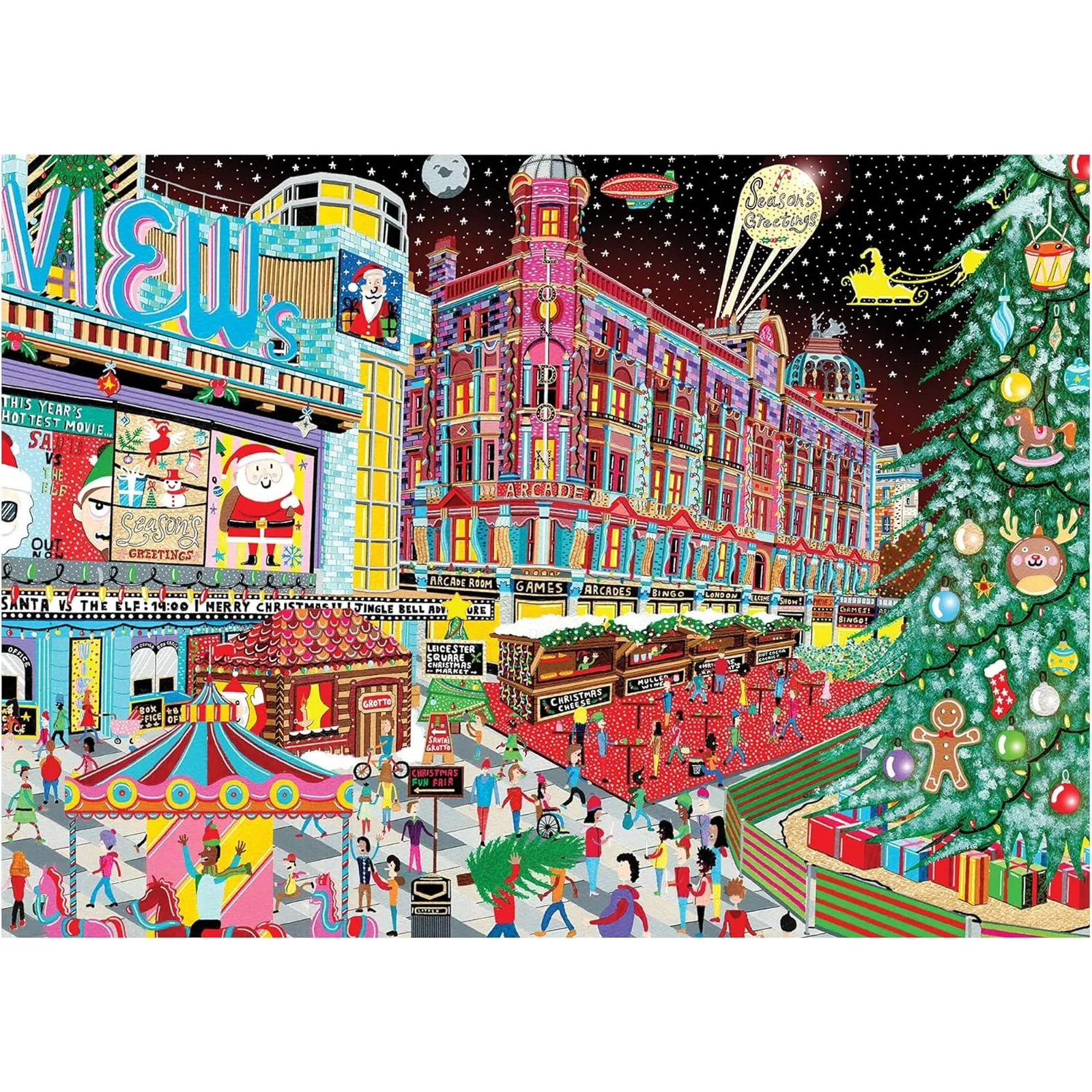 Falcon Leicester Square Contemporary Jigsaw Puzzle 1000 Pieces