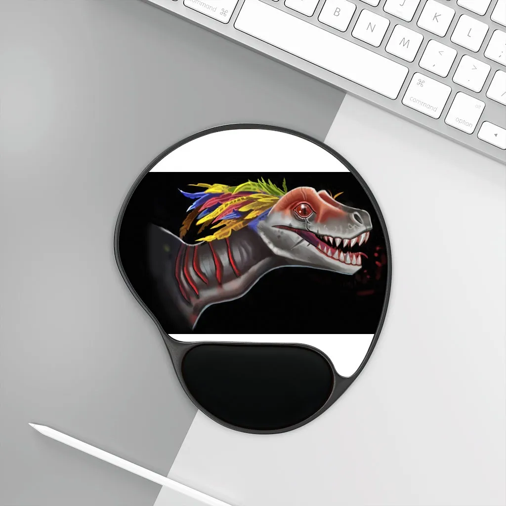 Feathered Raptor Mouse Pad With Wrist Rest