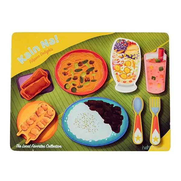 Filipino Food Wooden Puzzle - Educational & Eco-Friendly Toys for Kids