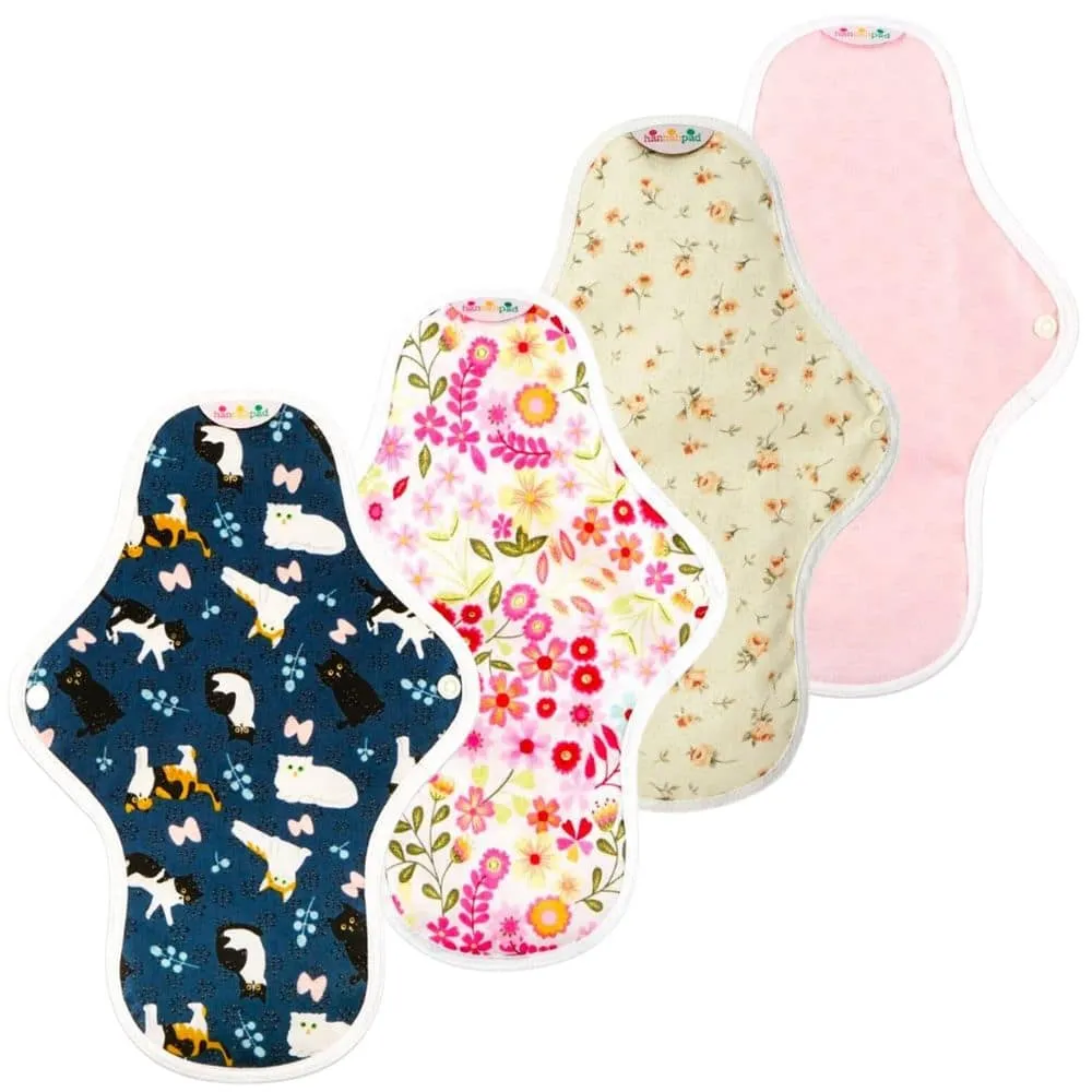 hannah:PAD Reusable Organic Cotton Cloth Pad w/Grip - Medium  (Random Pattern Selection)