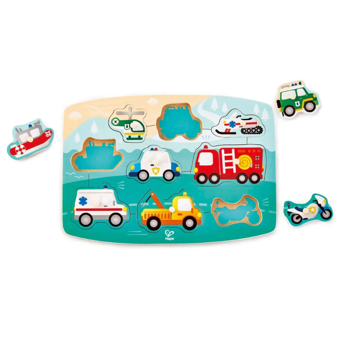 Hape Emergency Peg Puzzle