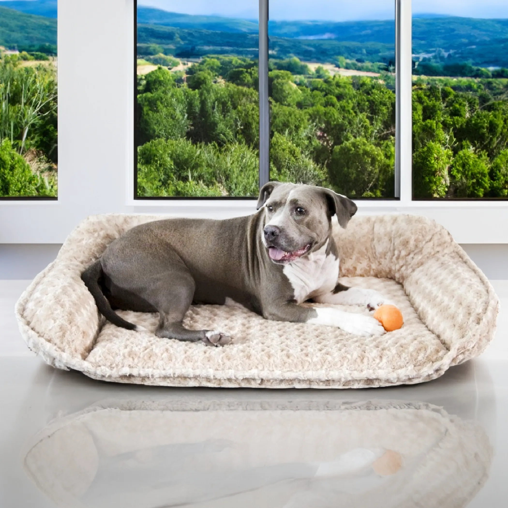 Katie Puff® Sydney™ Ortho Companion-Pedic® Luxury Dog Bed