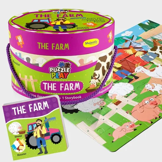 Majestic Book Club THE FARM-PUZZLE PLAY