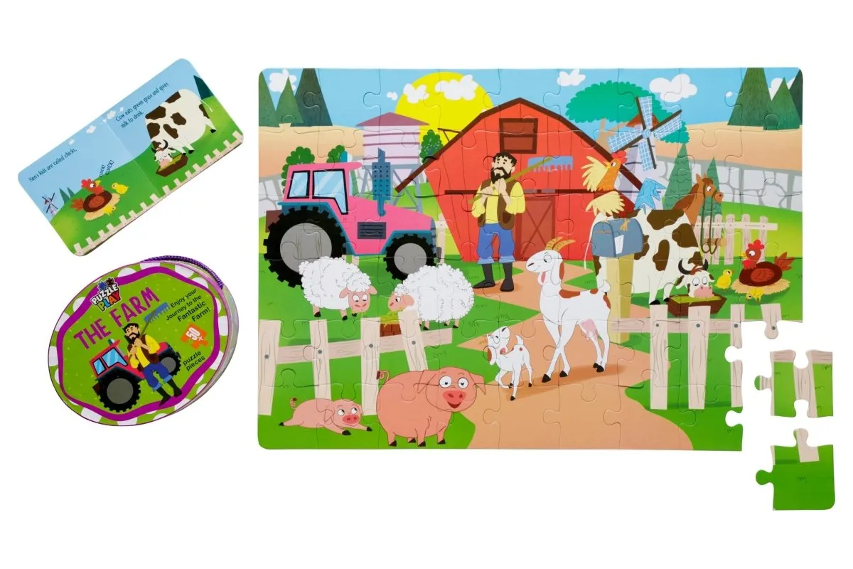 Majestic Book Club THE FARM-PUZZLE PLAY