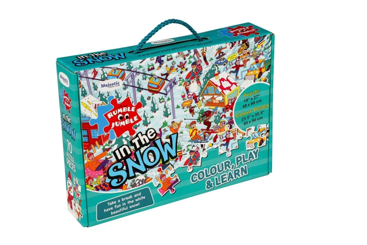 Majestic Book Club In The Snow Fun and Educational Floor Puzzle