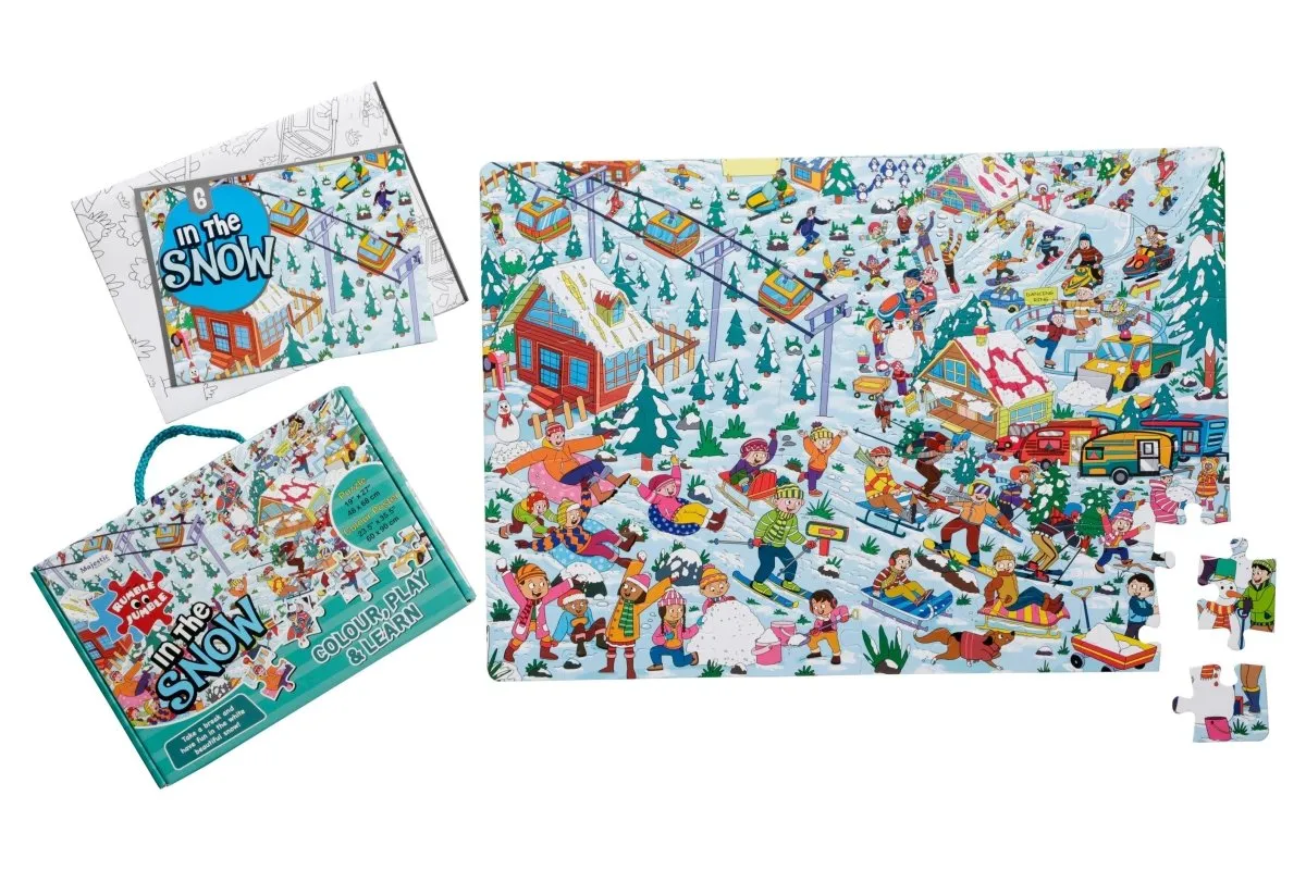 Majestic Book Club In The Snow Fun and Educational Floor Puzzle