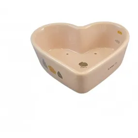 Marukan Rabbit Heart Shaped Corner Feeder