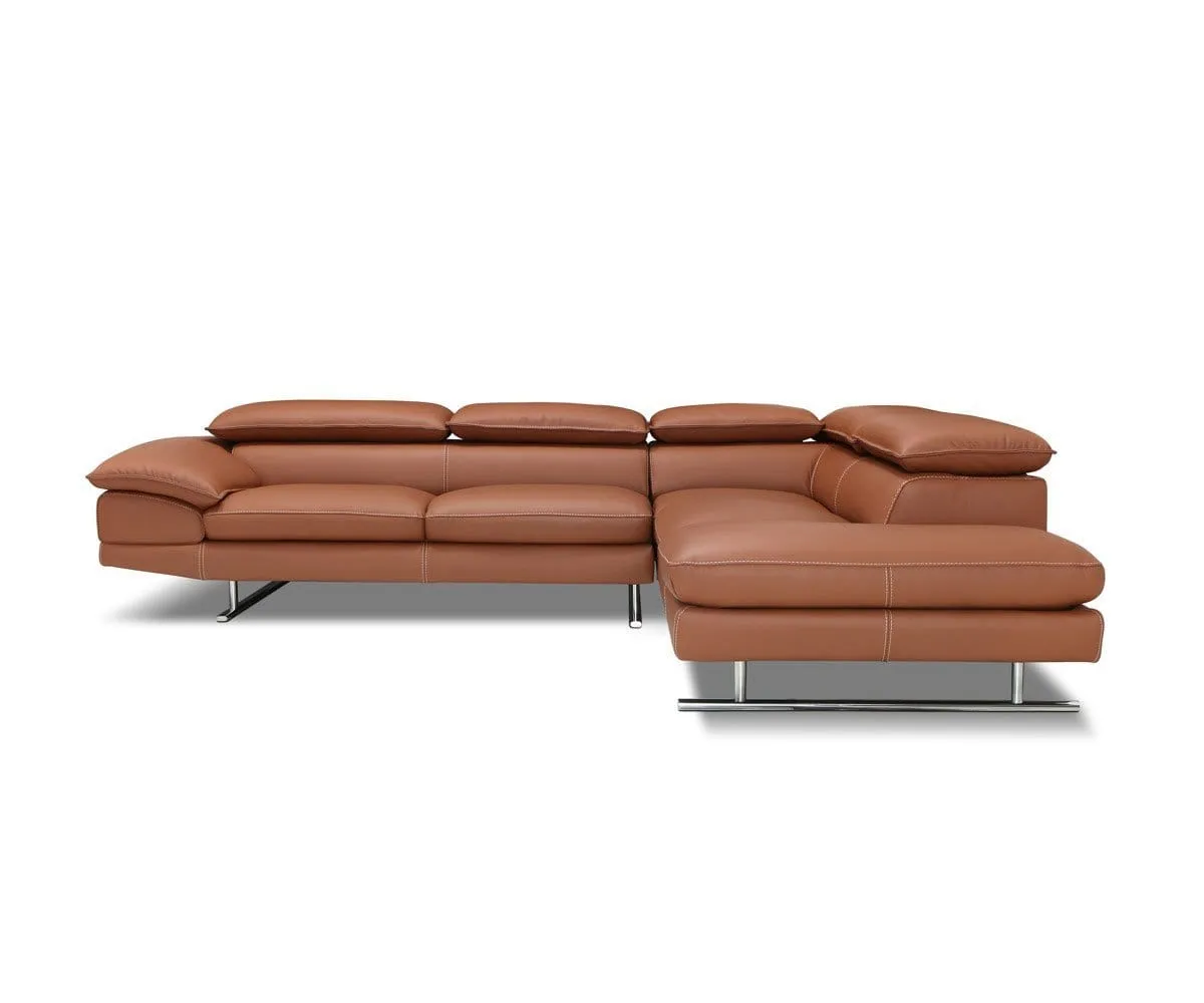 Mauro Leather Right Sectional