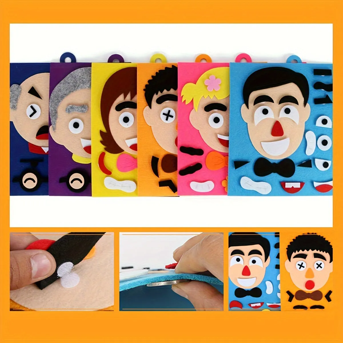 Montessori Toy 30cm Fun Puzzle Teaches Kids Facial Expressions