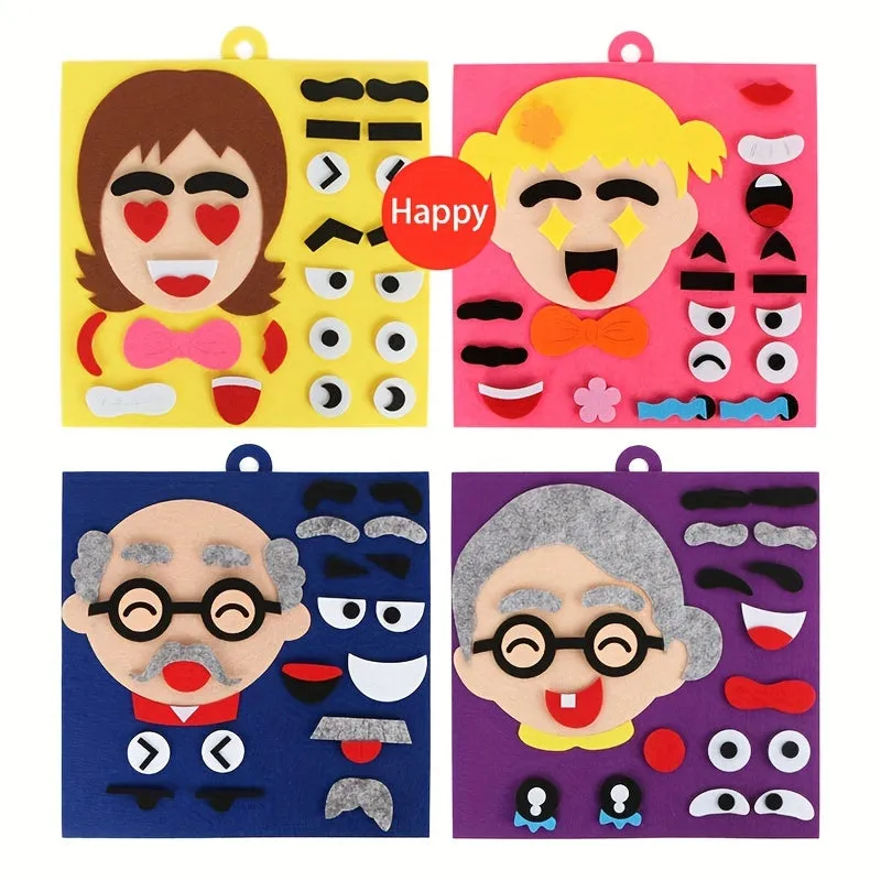 Montessori Toy 30cm Fun Puzzle Teaches Kids Facial Expressions