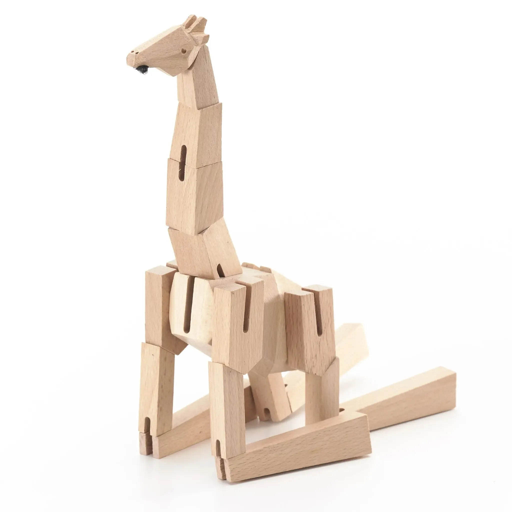 Morphits Giraffe Wooden Puzzle Toy - Creative Twists