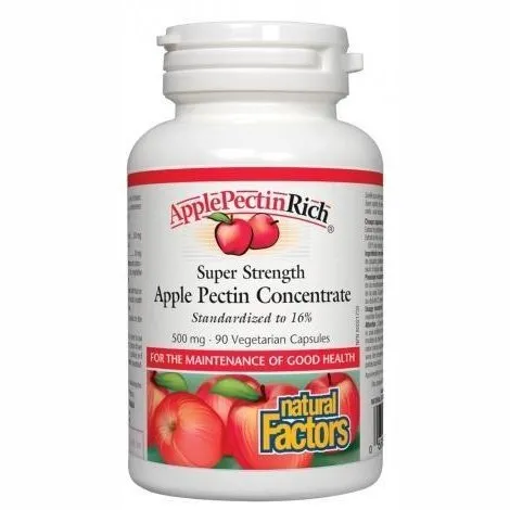 Natural factors - super strength applepectinrich 500mg - 90 vcaps