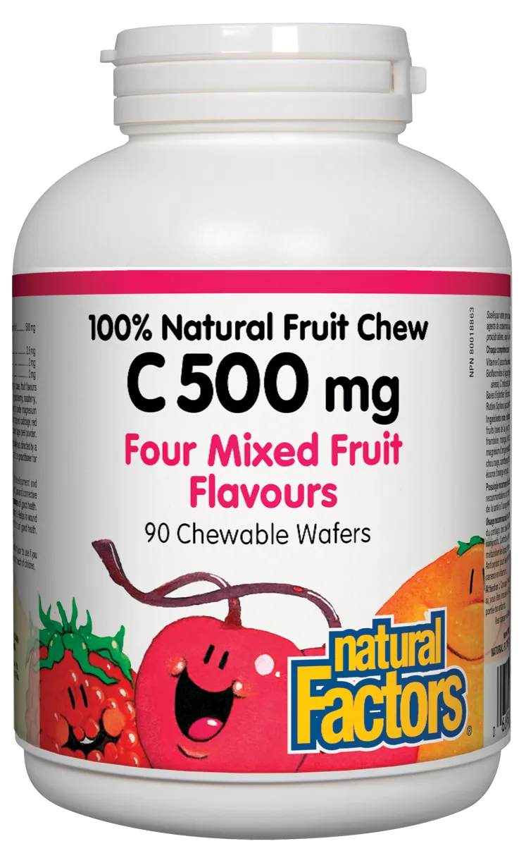 Natural Factors Vitamin C Chewables - Mixed Fruit (90 Tabs)